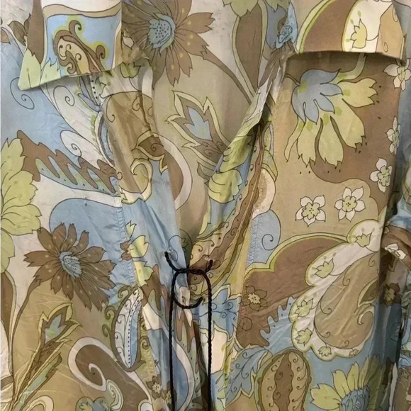 J. Lindeberg Stockholm women’s floral laced up front collar shirt sz EU 36 US S - Picture 3 of 10